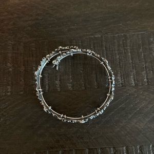Alex and Ani Silver Flower Bracelet